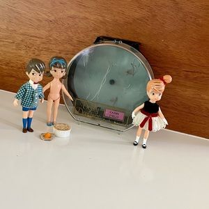 1965 Hasbro Dolly Darlings Hat Box Series Dolls: Cathy, Karen and John